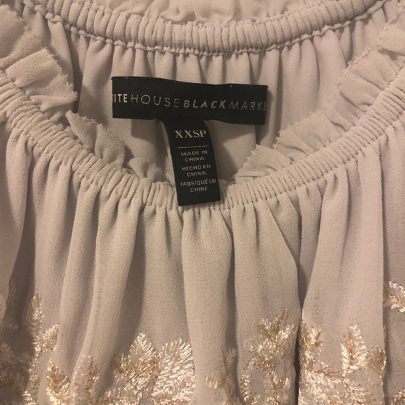 WHBM embroidered off the shoulder blouse - Picture 5 of 5